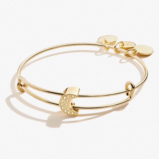 Pavé Moon Bead Bangle