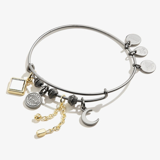 Evil Eye + Moon Cluster Charm Bangle