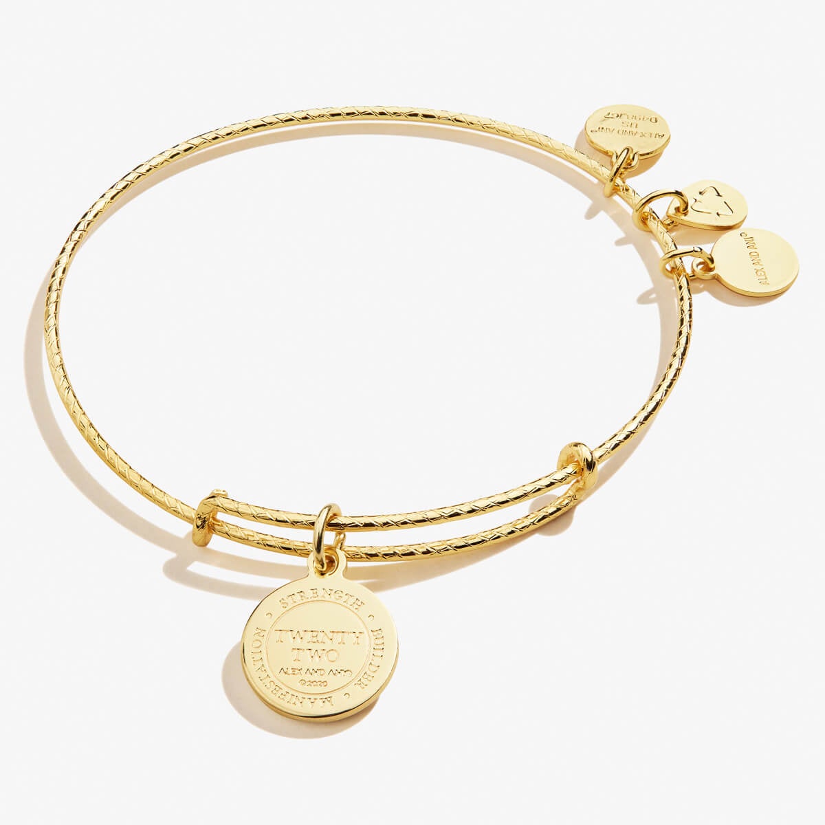 Number 22 Charm Bangle