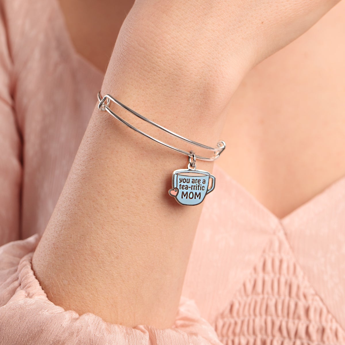 'You’re A Tea-rrific Mom' Charm Bangle