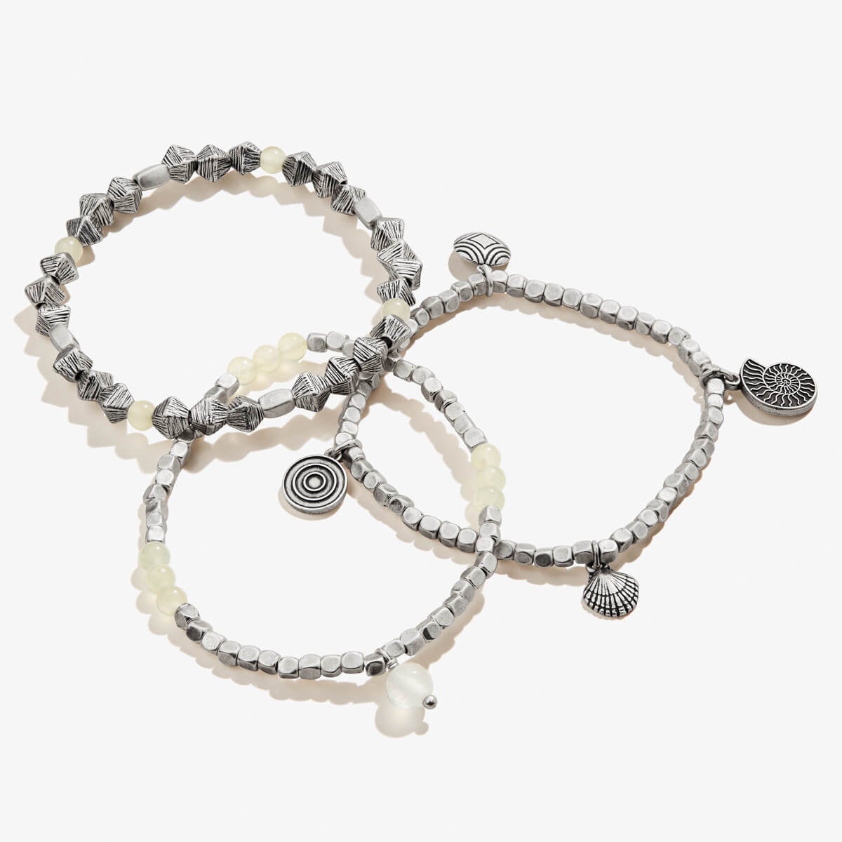 Nautilus + Ocean Multi-Charm Stretch Bracelets, Set of 3