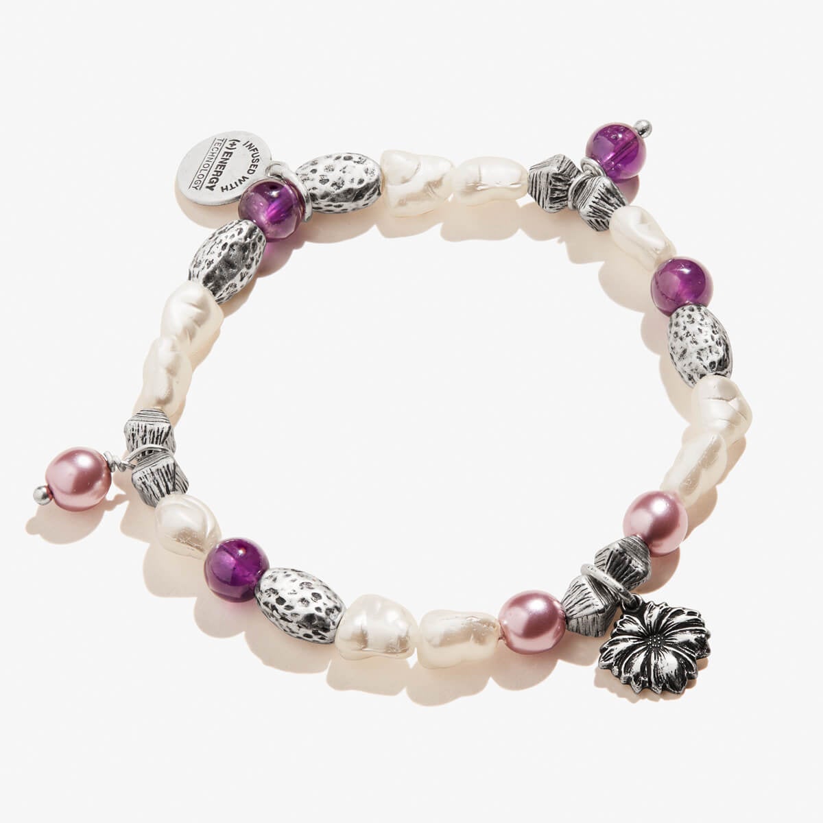 Wildflower Charm Beaded Stretch Bracelet