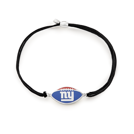 New York Giants NFL Charm Pull Cord Bracelet
