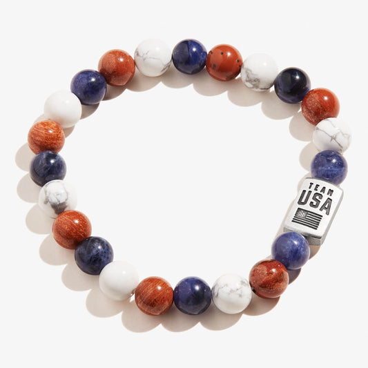 Team USA Beaded Stretch Bracelet
