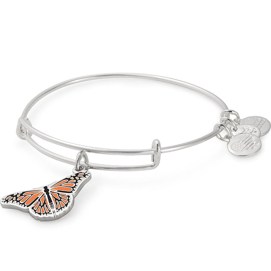 Monarch Butterfly Charm Bangle