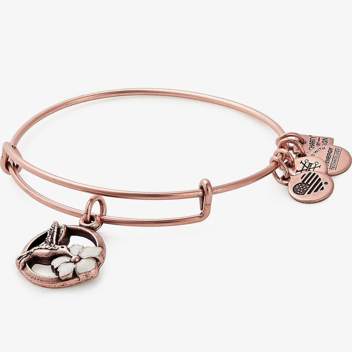 Hummingbird Charm Bangle