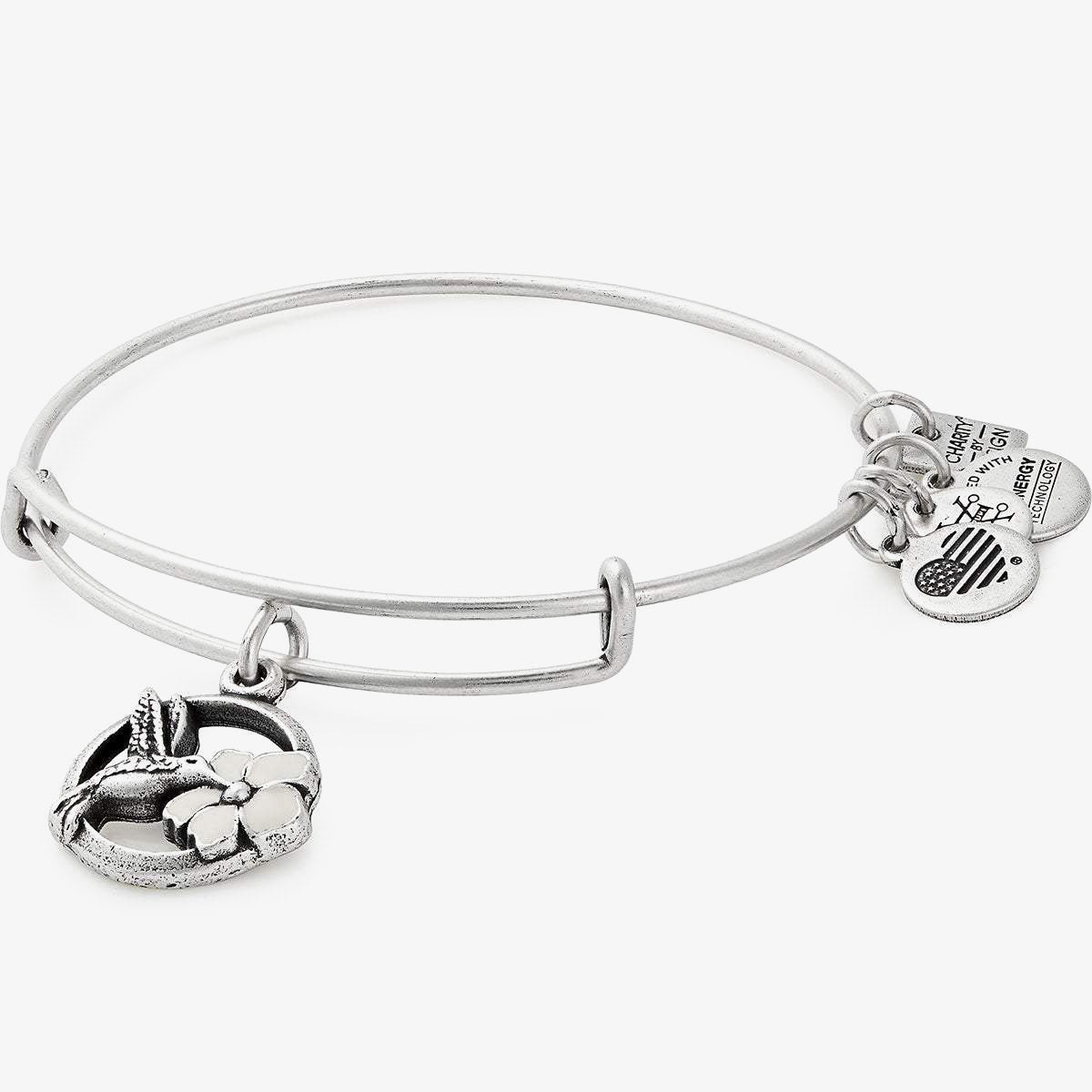 Hummingbird Charm Bangle