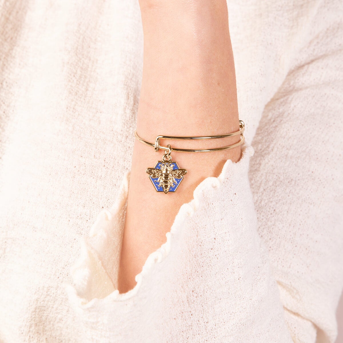 Honey Bee Charm Bangle
