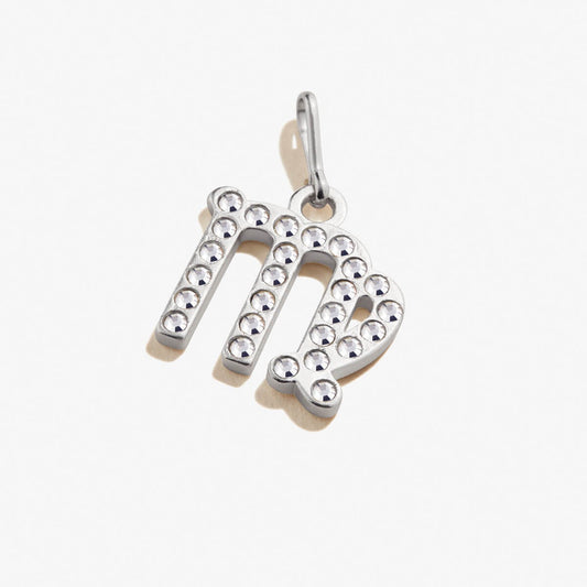 Virgo Zodiac Pavé Crystal Charm