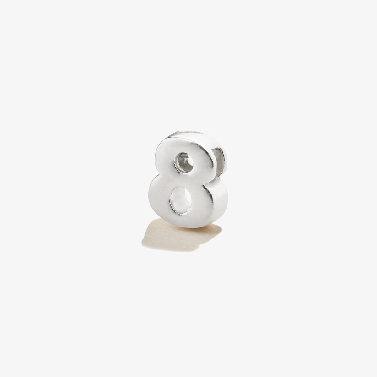 Number 8 Slider Charm