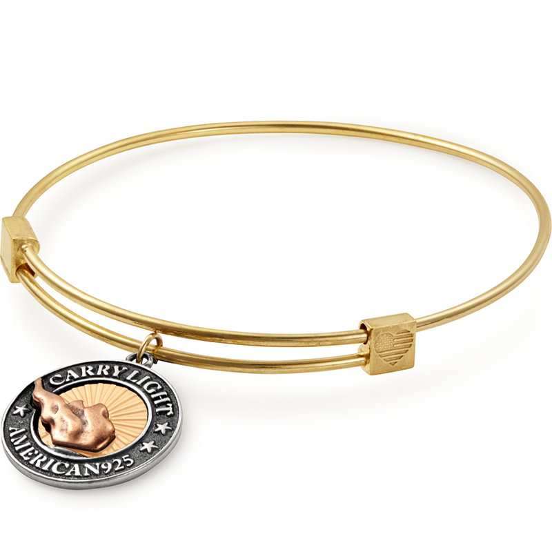 Liberty Copperâ„?Bangle, 14kt Gold Filled Charm, Medium