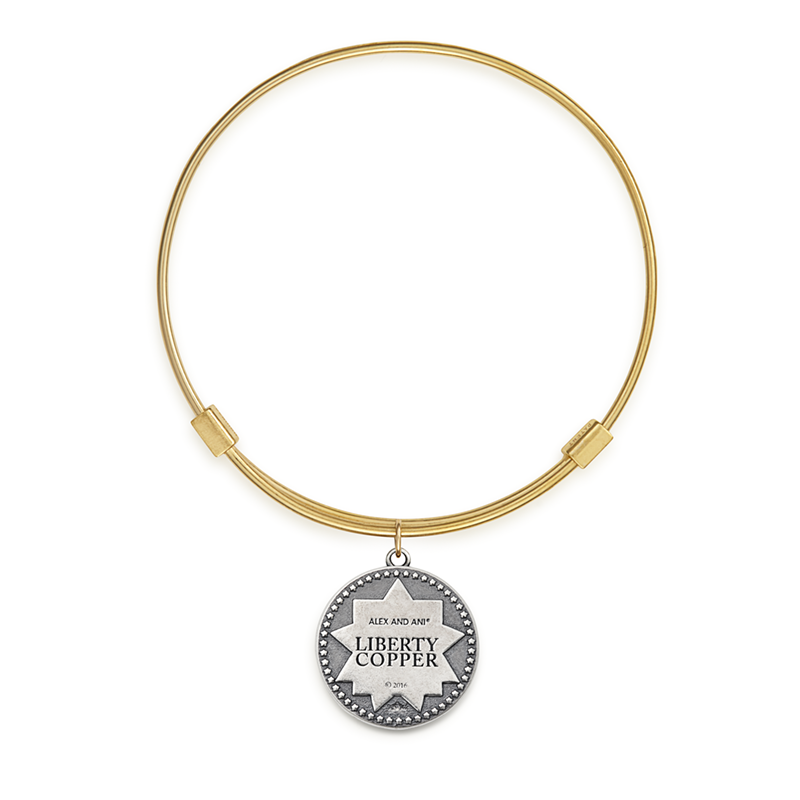 Liberty Copperâ„?Bangle, 14kt Gold Filled Charm, Medium