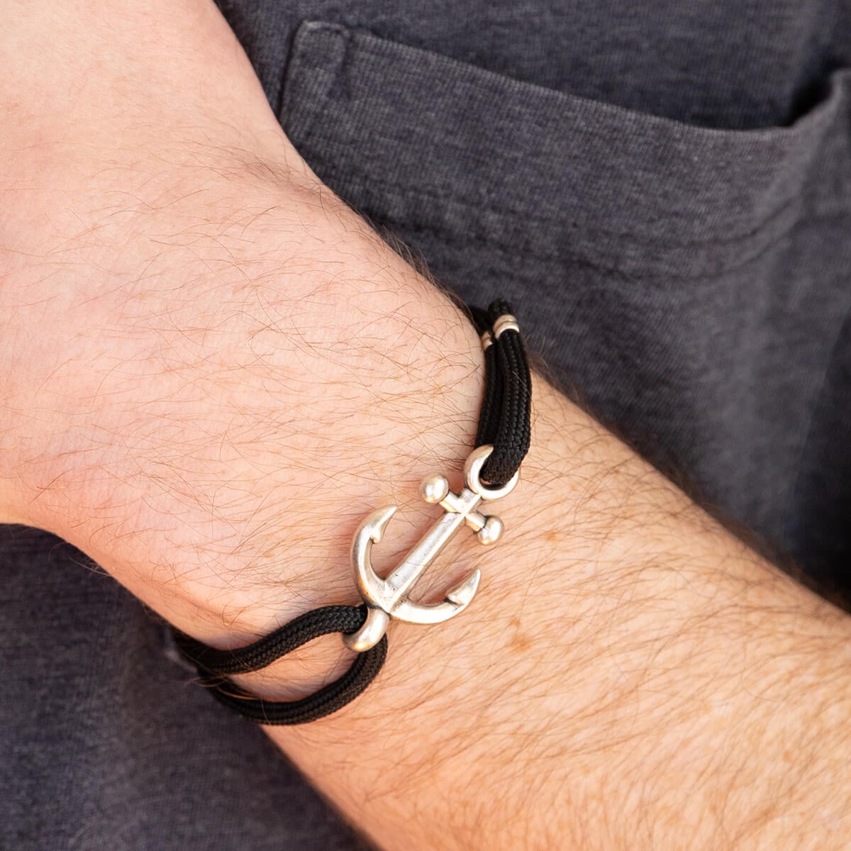 Anchor Rope Bracelet, Men's