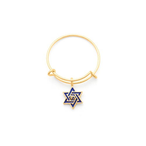 Star of David Charm Ring, Adjustable