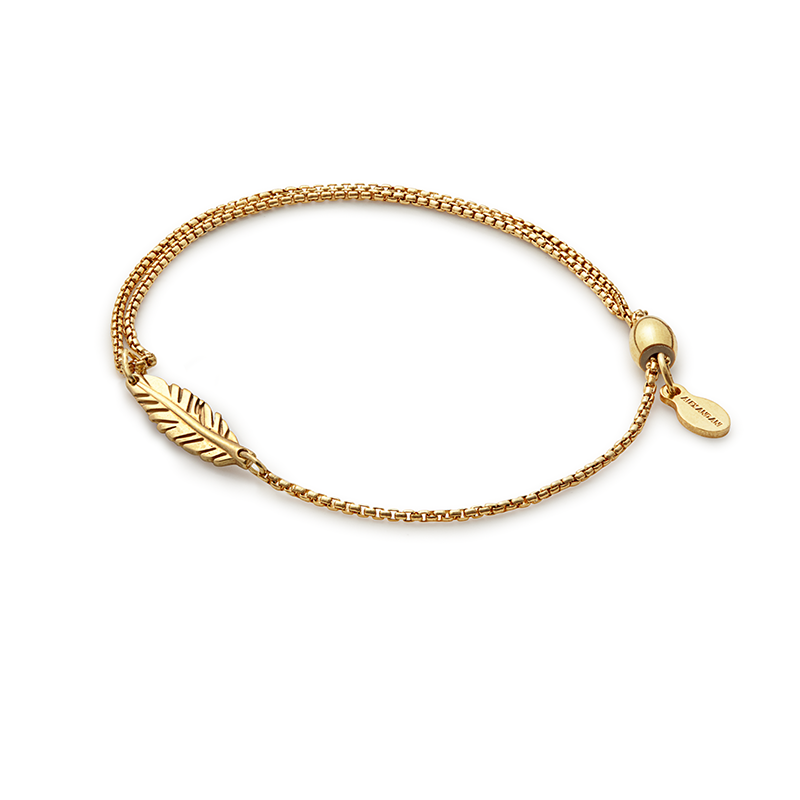 Feather Pull Chain Bracelet