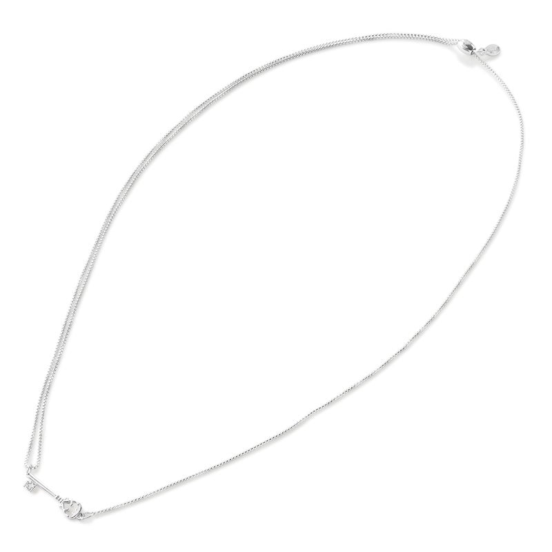 Skeleton Key Pull Chain Necklace