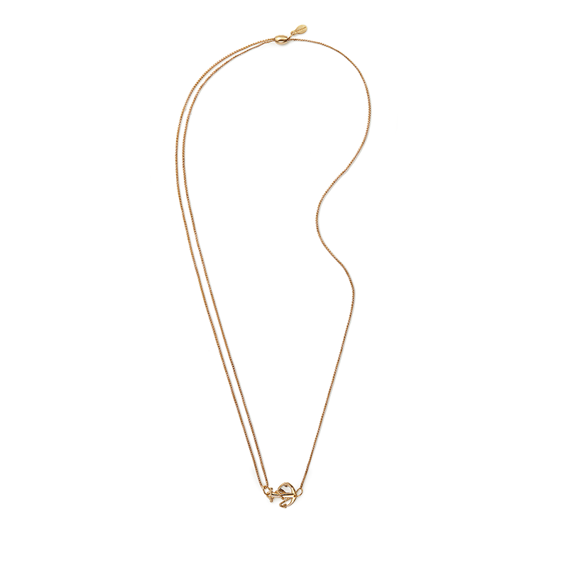 Anchor Pull Chain Necklace