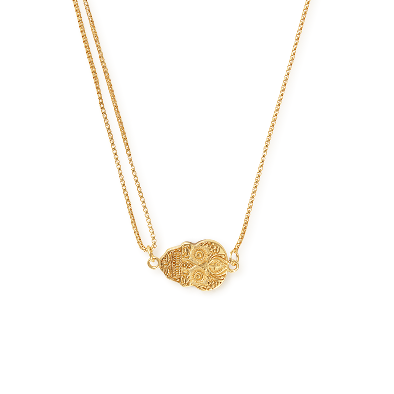 Calavera Pull Chain Necklace