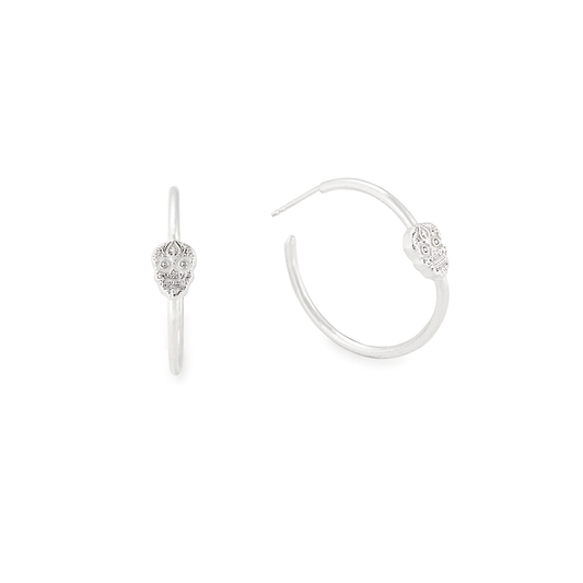 Calavera Hoop Earrings