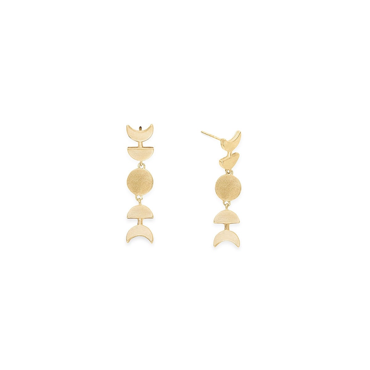 Moon Phase Drop Earrings