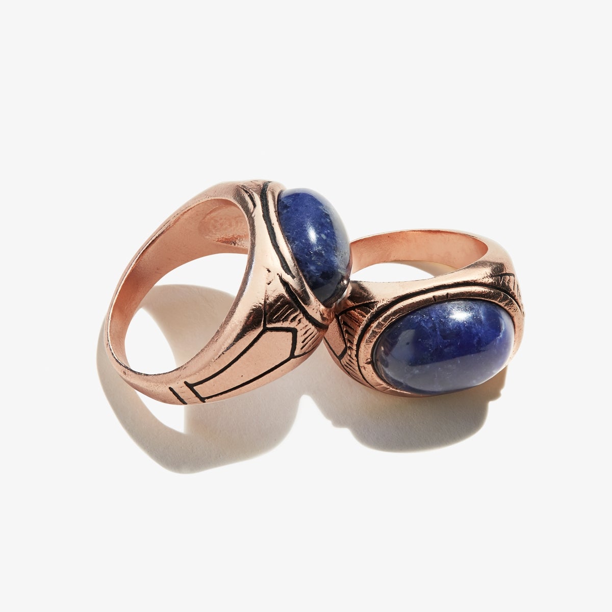 Sodalite Gemstone Signet Ring