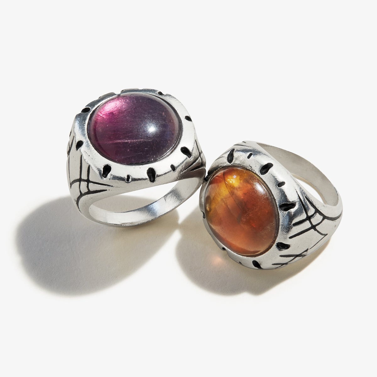 Fluorite Gemstone Signet Ring