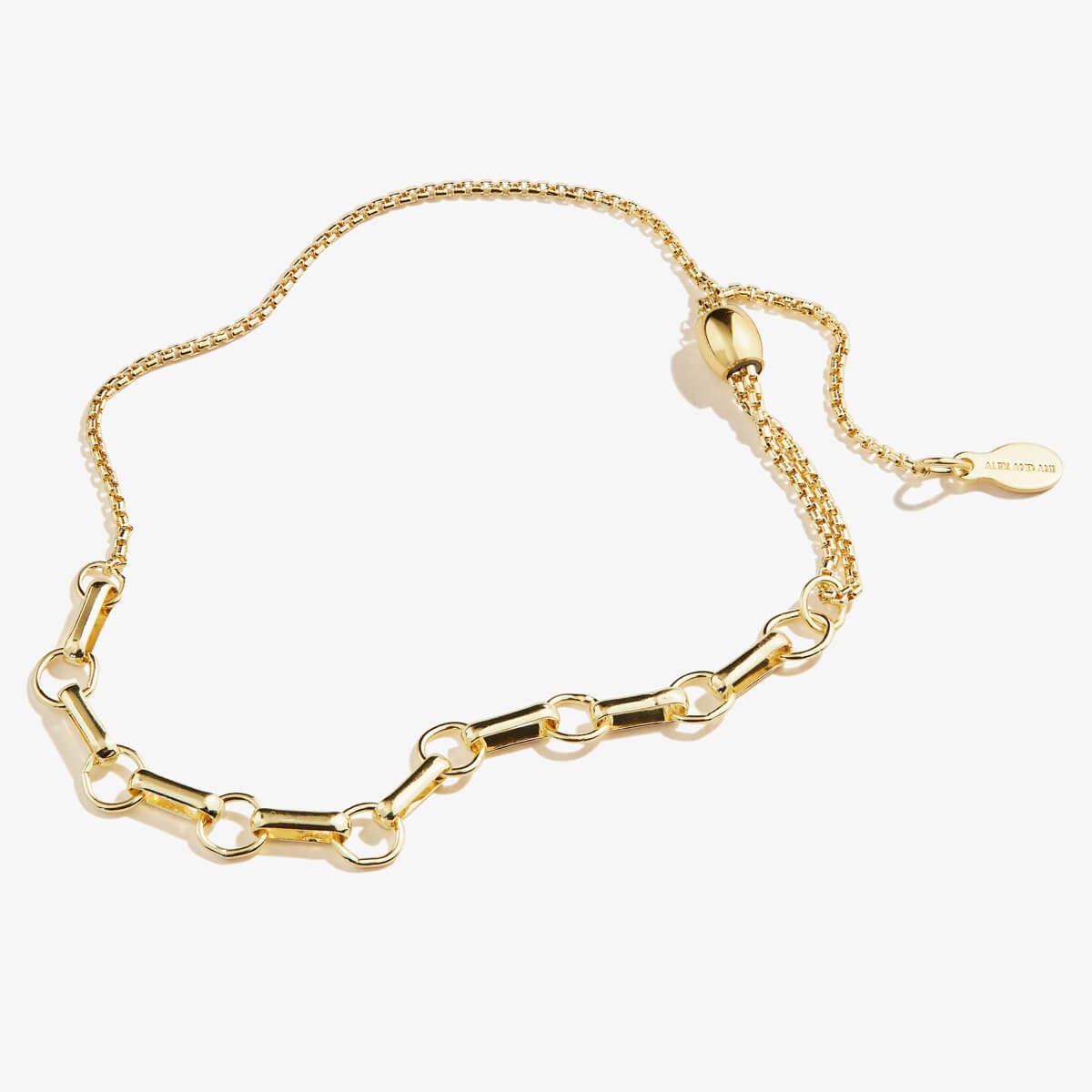 Bar + Ring Pull Chain Bracelet