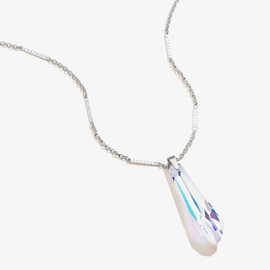 Clear Crystal Pendant Necklace