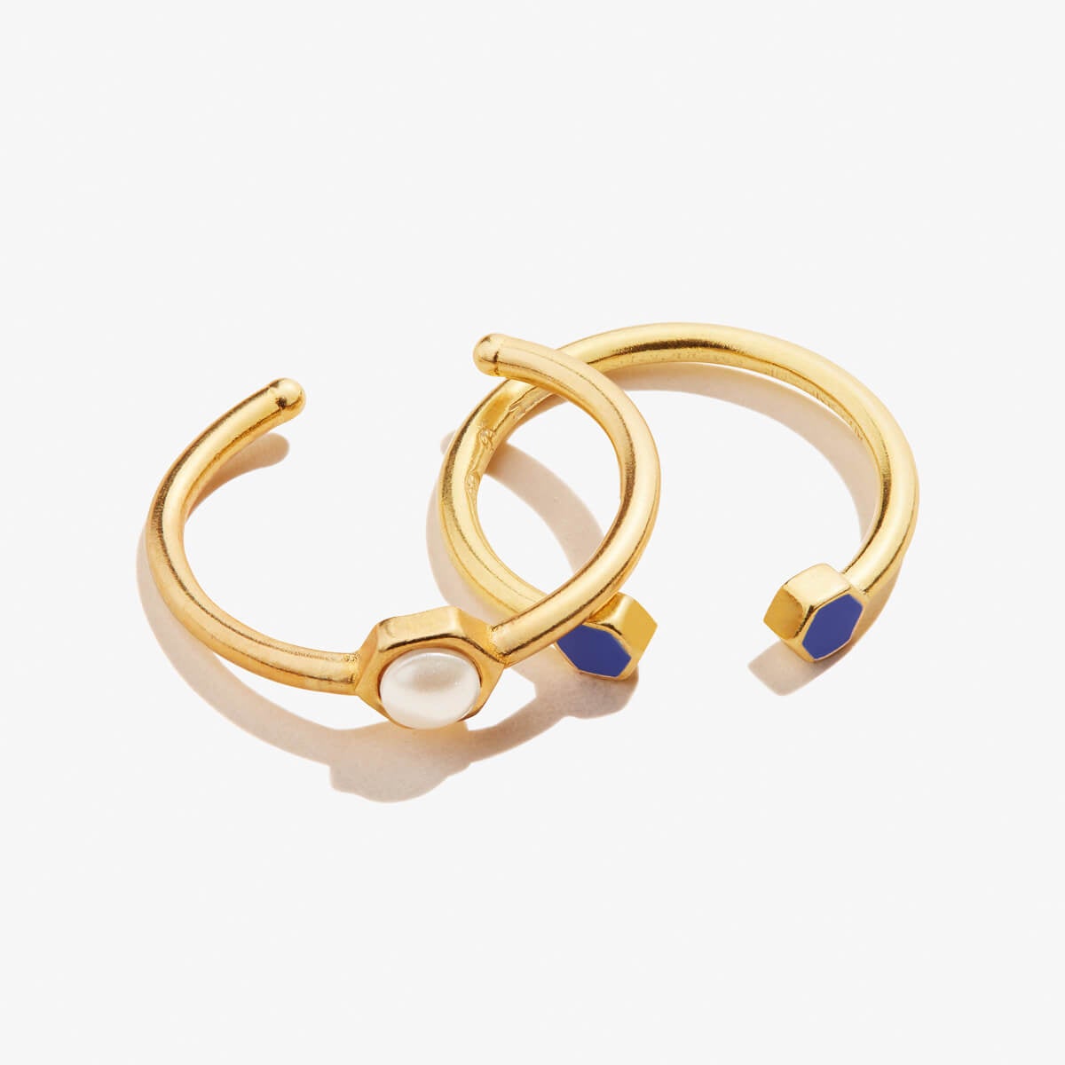 Stackable Pearl Rings, Set of 2