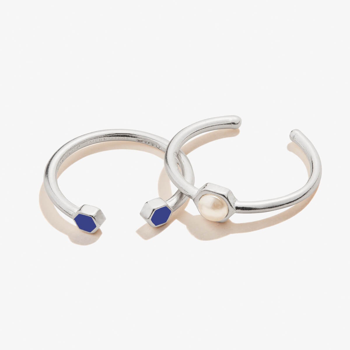 Stackable Pearl Rings, Set of 2
