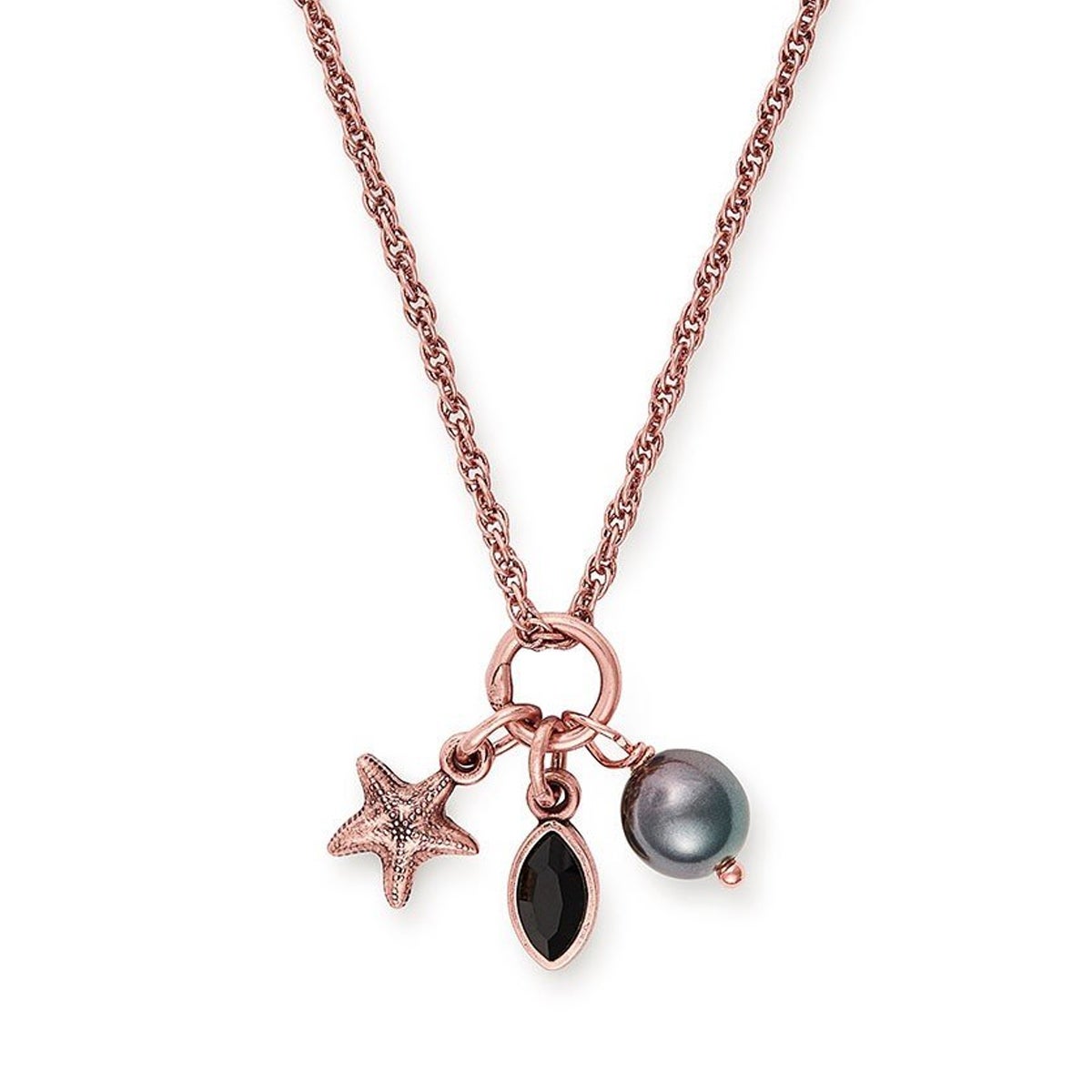 Starfish Trio Charm Necklace