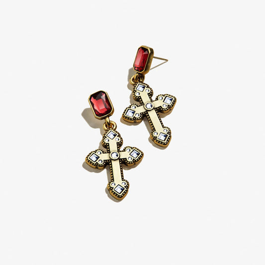 Cross Statement Earrings