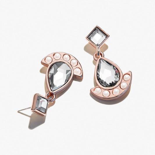 Pearl + Crystal Earrings